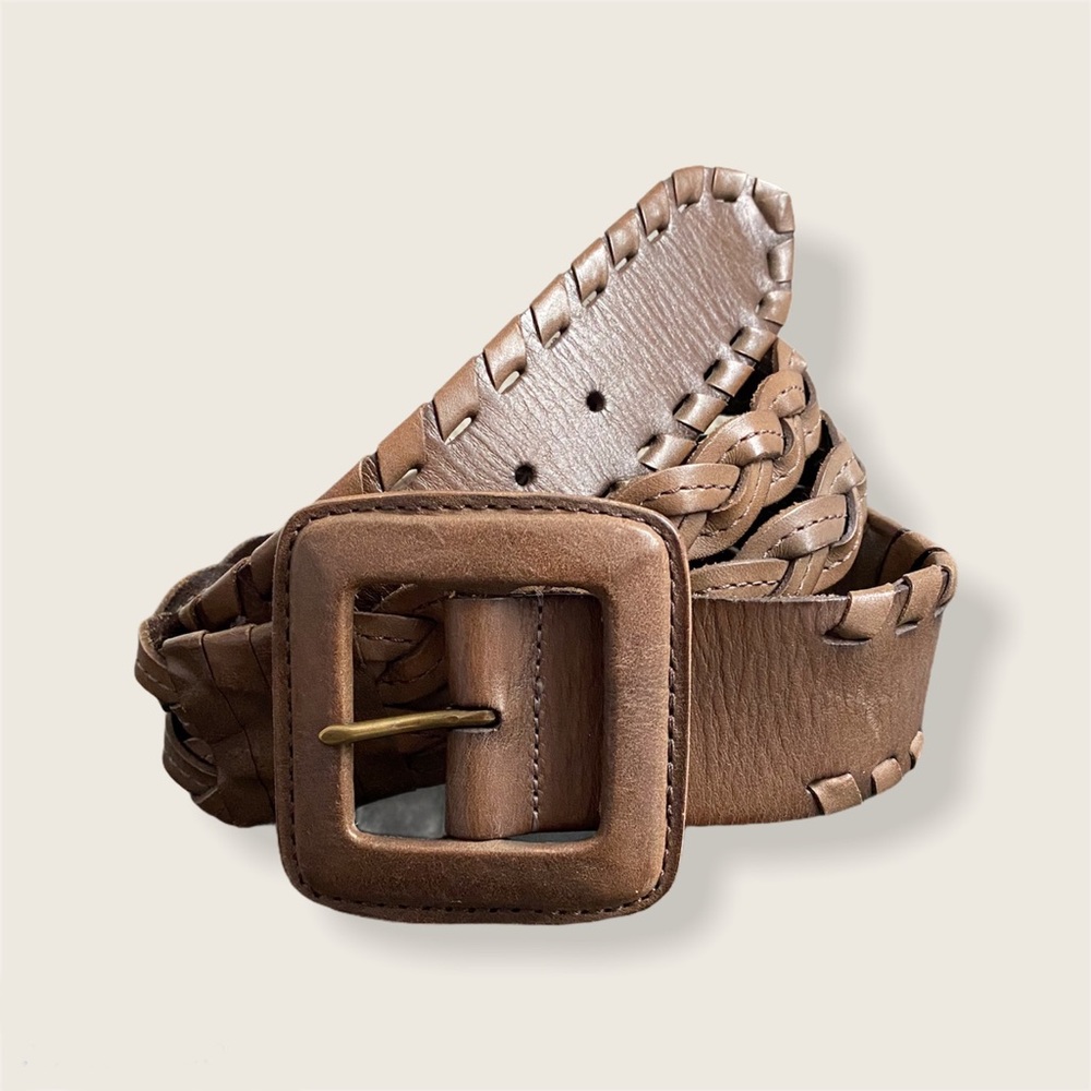 Banana Republic double braided leather belt